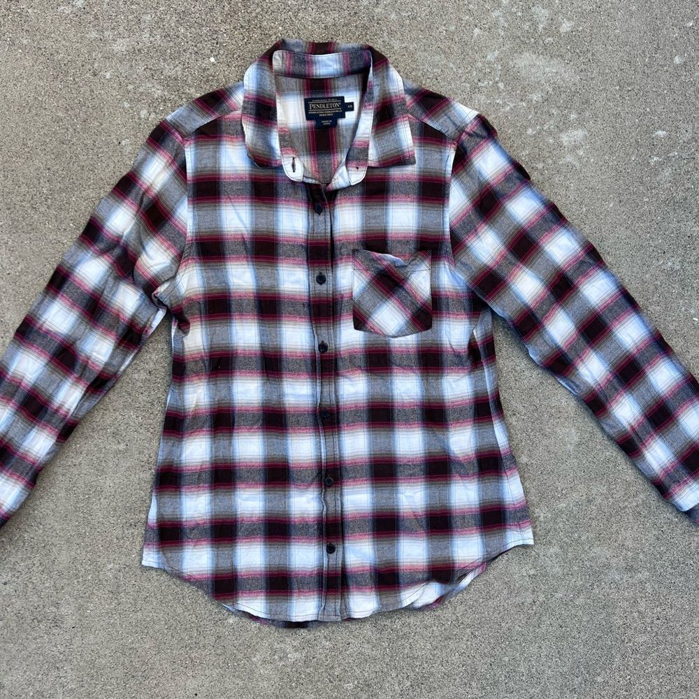 Pendleton Women's Plaid Cotton Button Down Size XS - Picture 6 of 6